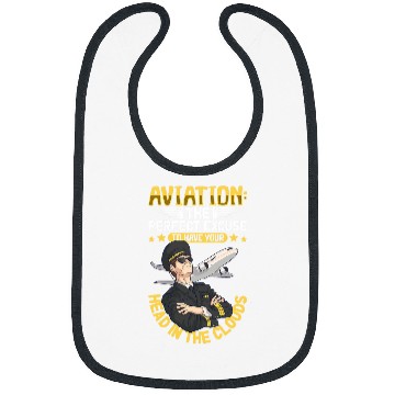 Discover Future Pilot Aviation Airplane Airline Aviator Lifestyle 4 Bibs