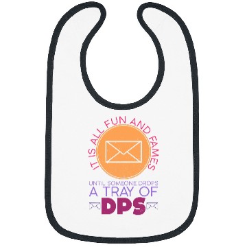 Discover Until Someone Drops A Tray Of DPS Funny Postal Worker Bibs