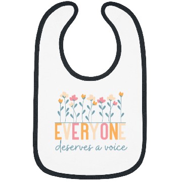 Discover Everyone Deserves a Voice SLP Speech Therapy Bibs