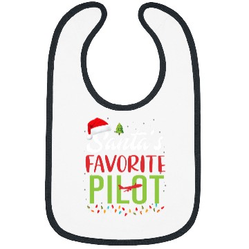 Discover santas favorite pilot christmas santa hat lights Bibs