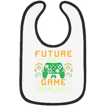 Discover Future Video Game Developer Programmer Coding Gamer Bibs