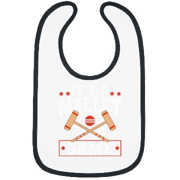Discover Its A Mallet Game Croquet Player Lawn Game Bibs