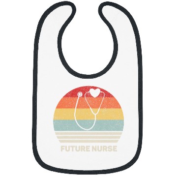 Discover Retro Future nurses Nursing Student Gift Stethoscope Bibs