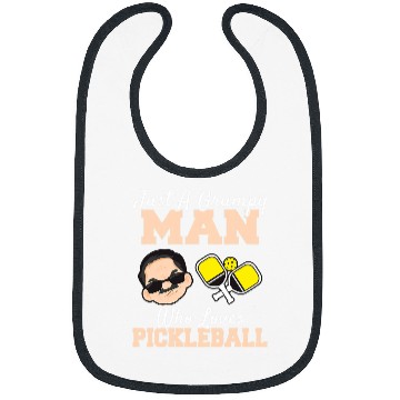 Discover A Grumpy Man Who Loves Pickleball Funny Pickleball Player Bibs