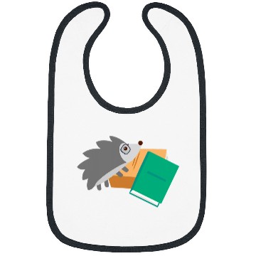 Discover Hedgehog Book Reading 3 Bibs