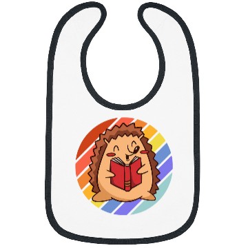 Discover hedgehog with book Bibs