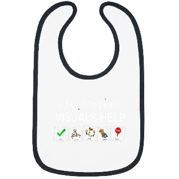 Discover Life Happens Visuals Help Special Education Teacher Aide 1 Bibs