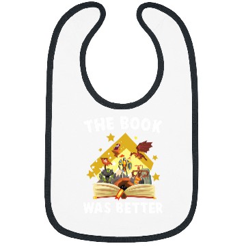 Discover Books The Book Was Better Dragon Wizard Bookworm Bibs