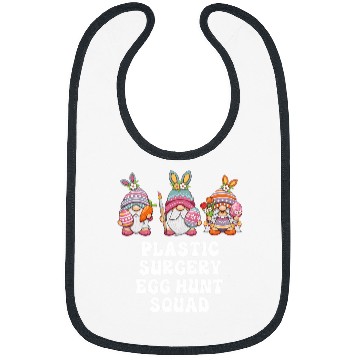 Discover Plastic Surgery nurses Easter Gnomes Bibs