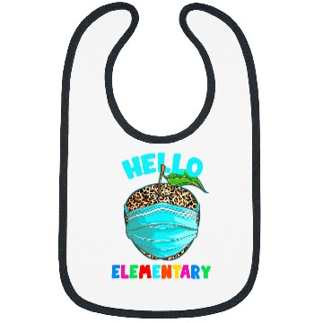Discover Hello Virtual Elementary Leopard Print for Teacher Student Bibs