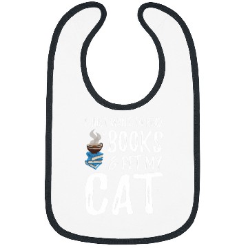 Discover Cat Lover Book Funny Cat Mom Gift Bibs