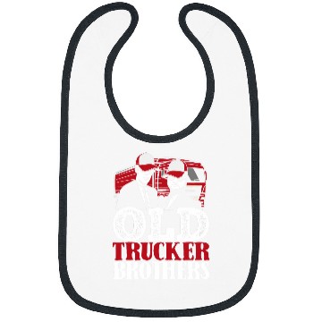 Discover Truck Driver Brother Trucking Big Rig Old Man Trucker Bibs