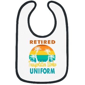 Discover Retired Transportation Worker Uniform Tropical Retirement Bibs