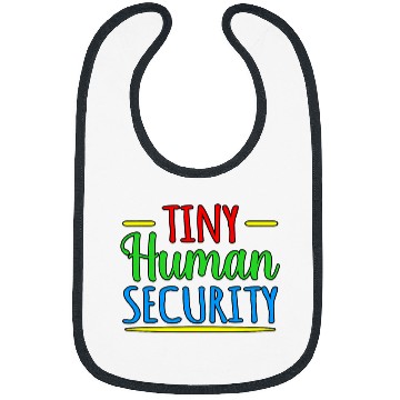 Discover Tiny Human Security Daycare Provider Childcare Lover Graphic Bibs
