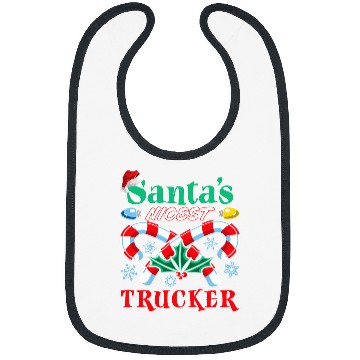 Discover Santas Nicest Trucker Christmas Naughty Or Nice List Bibs