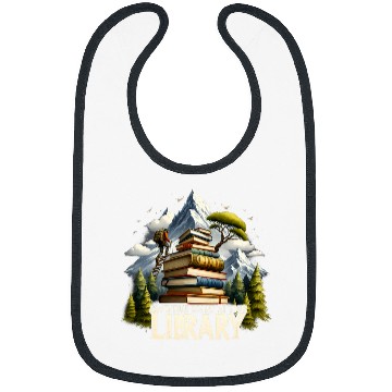 Discover Hiking Adventure Begins At Your Library Book Lover Camping Bibs