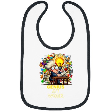 Discover Genius at Work Science Geek 1 Bibs