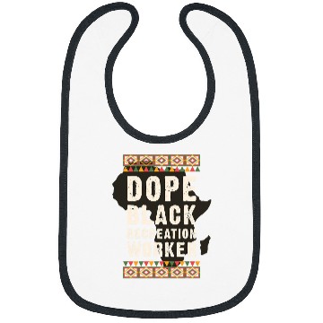 Discover Dope Black Recreation Worker Juneteenth Black History Month Bibs