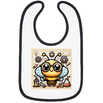 Discover Kawaii Bee Scientist with Creative Tools Bibs