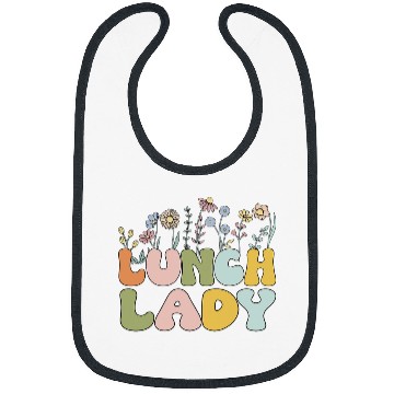 Discover Retro Lunch Lady Wildflower Daisy School Cafeteria Worker Bibs