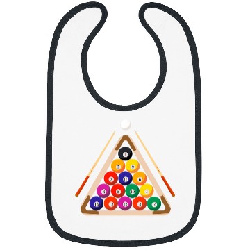 Discover Billiard Balls and Stick Billiards Pool Player Bibs