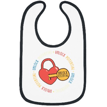 Discover SPED Teacher Unlock Potential Neurodiversity ASL SPED Teache Bibs