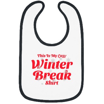 Discover Fun Teacher or Student Snowflake Graphic Lazy Winter Break Bibs