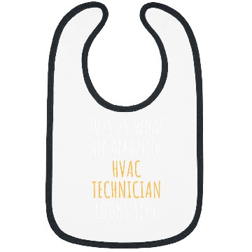 Discover HVAC TECHNICIAN Funny Job Title Profession Worker Idea Bibs