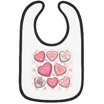 Discover Speech Language Pathologist Valentines Day Hearts Candy Bibs
