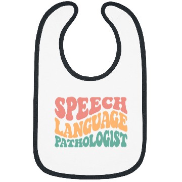 Discover Speech Language Pathologist Retro SLP Therapy Pathology Bibs