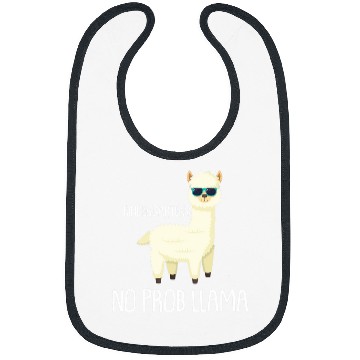 Discover No Prob Llama Funny Kindergarten School Bibs