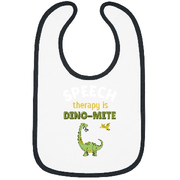 Discover Speech Language Pathologist SLP Teacher Speech Therapy Dino Bibs
