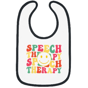 Discover Speech Therapy Speech Language Pathologist Therapist Groovy 3 Bibs