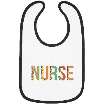 Discover Leopard Gerontological nurses Print For Nursing Student Bibs