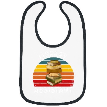 Discover Library Assistant Book Readers Literature Library for mom Bibs