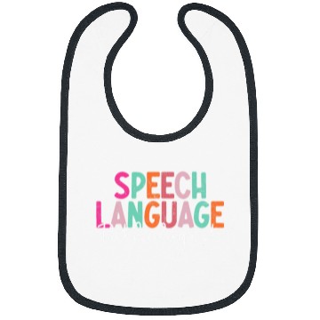 Discover Speech Therapy Retro Speech Language Pathologist Therapist 2 Bibs