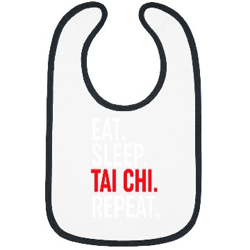 Discover Eat Sleep Tai Chi Repeat Yin Yang Chinese Kung Fu Training Bibs