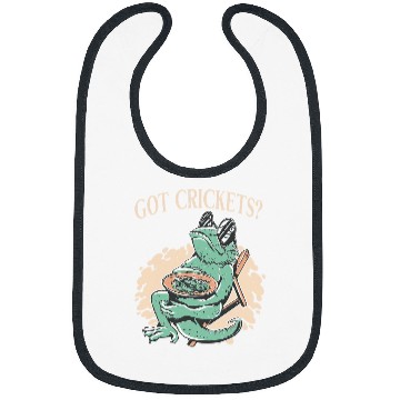 Discover Got Crickets Bearded Dragon Lover Reptile Lizard Lover Bibs