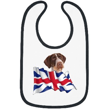 Discover Union Jack Flag Dog Pointers German Wirehaired Bibs