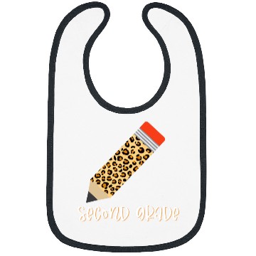 Discover Leopard Plaid Print Second Grade School Teacher Student Bibs
