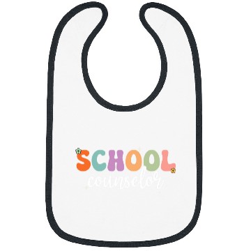 Discover School Counselor Groovy Retro Back To School Counselor Bibs