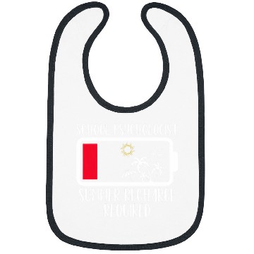 Discover School Psychologist Summer Recharge Required Psych Teacher Bibs