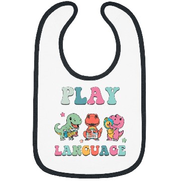 Discover Speech Therapy Speech Language Pathologist SLP Dinosaur Bibs