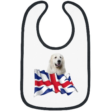 Discover Union Jack Flag Dog Great Pyrenees Bibs