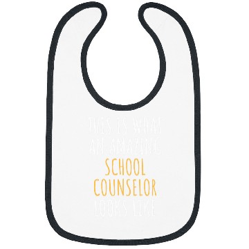 Discover SCHOOL COUNSELOR Funny Job Title Profession Worker Idea Bibs