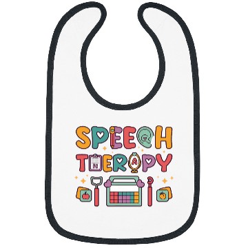Discover Speech Therapy Therapist Pathologist SLP Session Case Worker Bibs