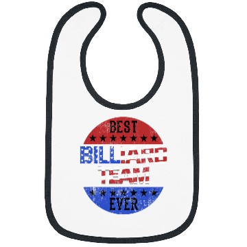Discover Billiard Team Player Independence Day Patriotic USA Flag Bibs