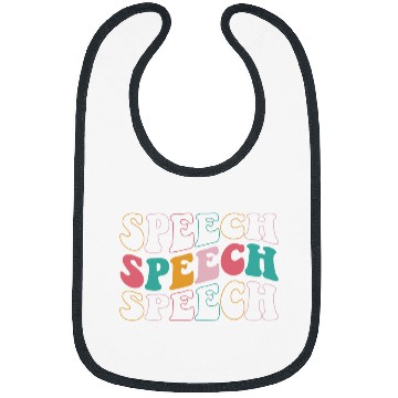Discover Speech Therapy Speech Language Pathologist Therapist groovy 1 Bibs