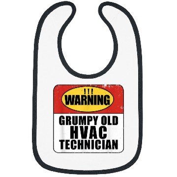 Discover Warning Grumpy Old HVAC Technician Bibs