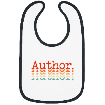 Discover Author Novel Book Creative Writing Retro Bibs